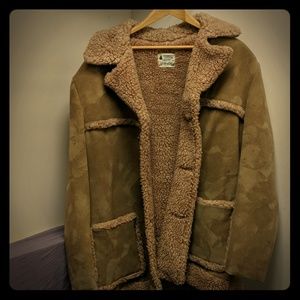 Mens Vintage Fingerhut Jacket Sz 44 Faux Suede